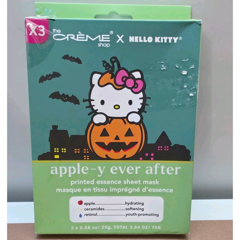 Crème X Hello Kitty Appley Ever After Halloween Sheet Mask (3 Masks)